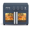 image:imageMartha Stewart French Door Air Fryer Toaster Oven Combo 34QT Countertop Convection 12in1 Bake Broil Roast Fits 12 PizzaDehydrate5 Accessories Air Fry Basket Stainless Steel Linen CreamIndigo Blue